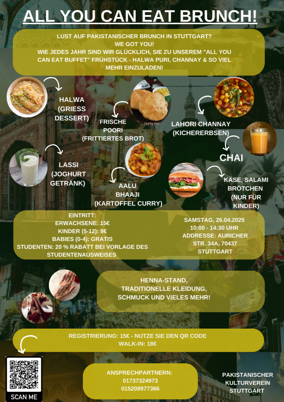 April Pakistanischer Brunch